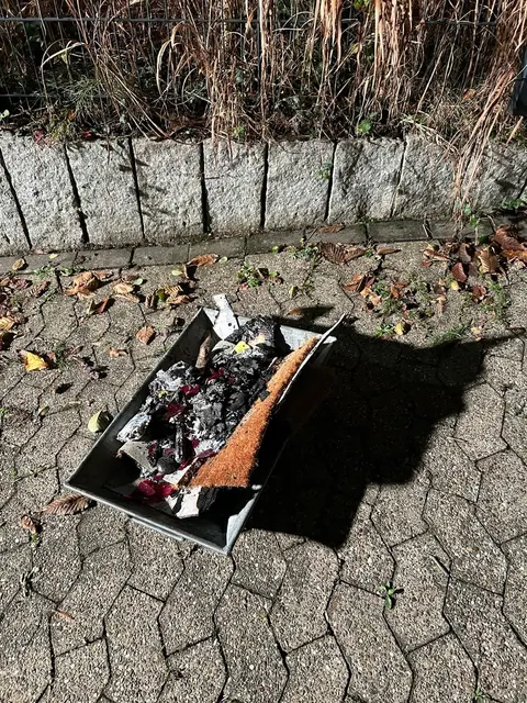 Brandreste | Foto: Feuerwehr Ratingen