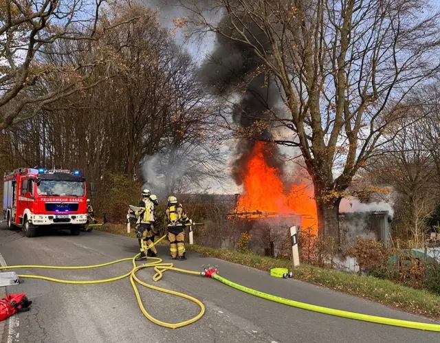 Blick auf die Einsatzstelle. | Foto: Feuerwehr Essen