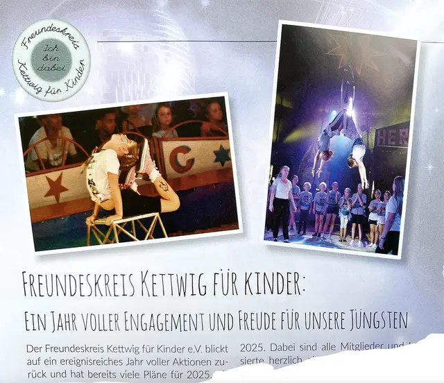 Unser großes Zirkus-Projekt in Zusammenarbeit mit dem Verein Freundeskreis Kettwig für Kinder e.V.