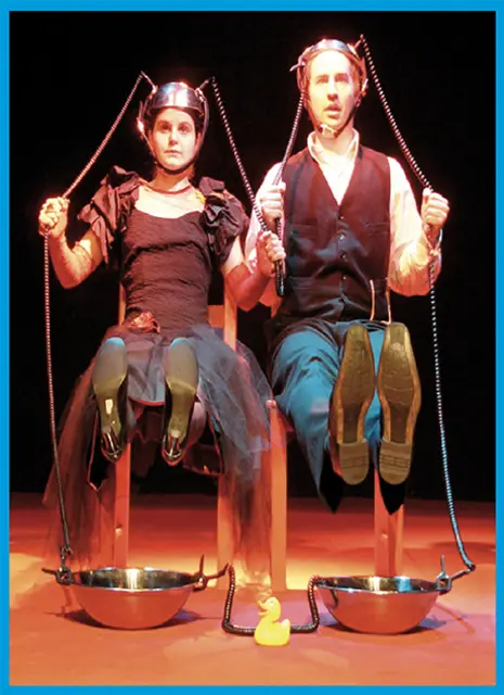 Ein Foto von unserer Theaterproduktion "Oskar und Ruth" des polnischen Dramatikers Ingmar Villqist