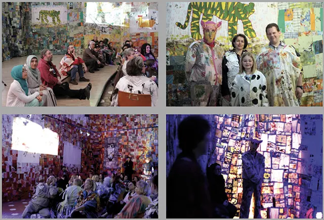 "Das vernähte Paradies oder Szmaty Taty" war eine große, interdisziplinäre Installation des Essener Künstlers Eugen Bednarek