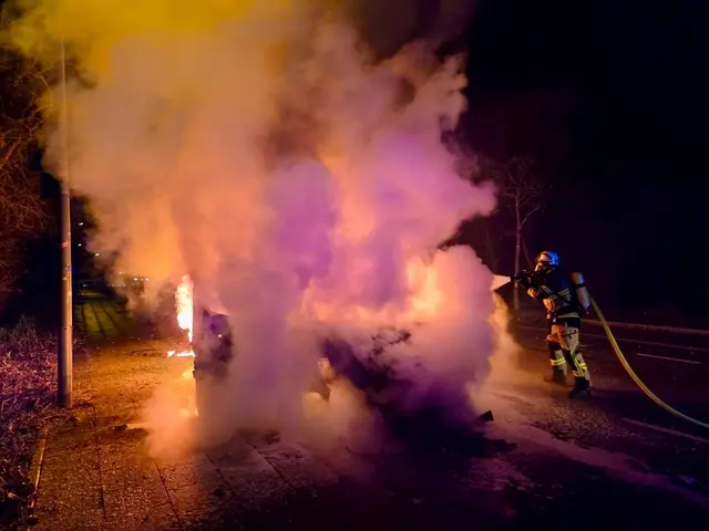 Brennendes Fahrzeug | Foto: Feuerwehr Essen