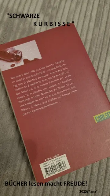 BUCH - Beschreibung .... "Schwarze Kürbisse"