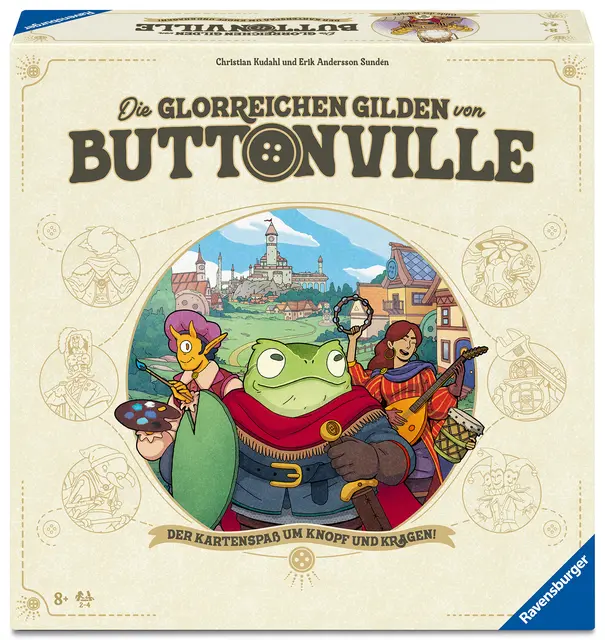 "Die glorreichen Gilden von Buttonville" ist ein Familienspiel mit hohem Wiederspielwert. Foto: Ravensburger