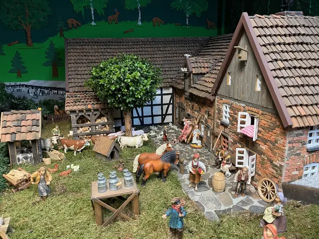 Betriebsamkeit auf dem Bieberhof. 