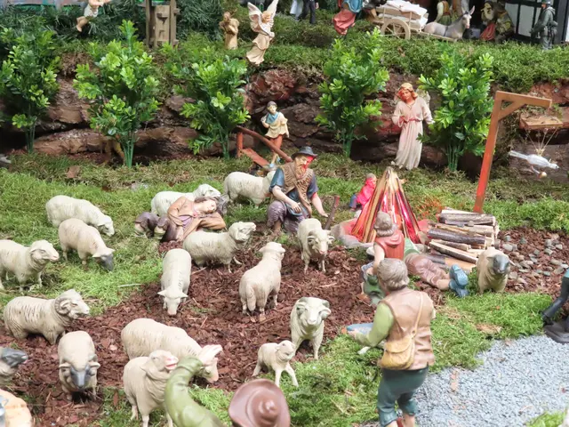 Hirten bei ihrer Herde.