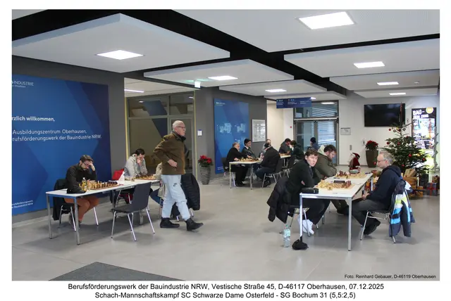 Schach-Mannschaftskampf im Berufsförderunggswerk
