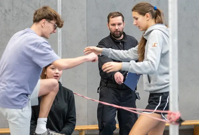 Teamwork bei "Sport verbindet" | Foto: Polizeipräsidium Recklinghausen