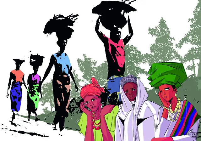 Das Foto zeigt das offizielle Bild zum Weltgebetstag 2026 - es trägt den Titel „Rest for the Weary“ und wurde von der Künstlerin Gift Amarachi Ottah erstellt.
Foto: worlddayofprayer.net
