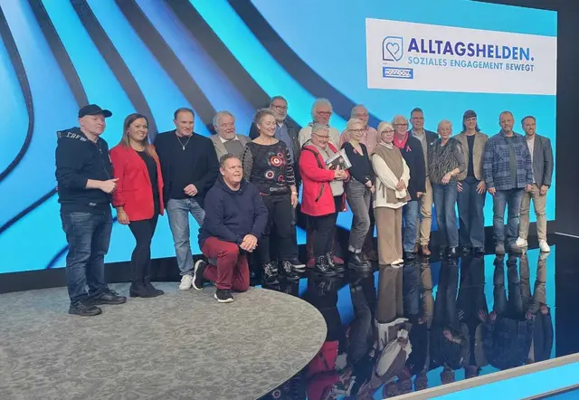 Die Alltagshelden im FUNKE Media Haus.  | Foto: Sult 