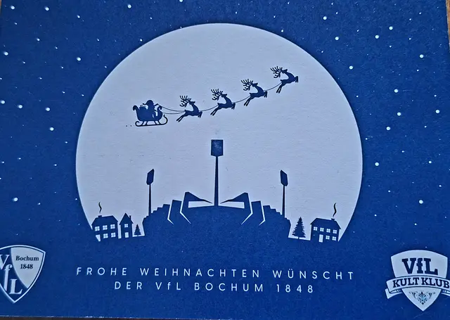 Grüße zurück...
Foto:VfL Weihnachtsgrüße. 