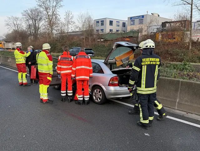 Bild der Unfallstelle | Foto: Feuerwehr Mülheim an der Ruhr