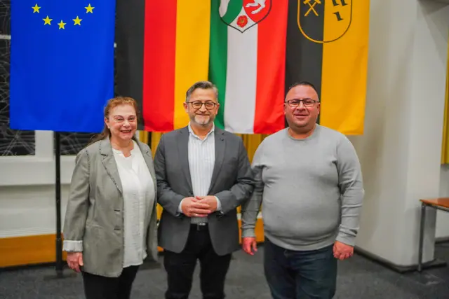 Ramina Karatas, Saban Baysan (beide SPD) sowie Volkan Akçay (BIG) stehen dem neuen Ausschuss für Integration und Chancengleichheit der Stadt Gladbeck vor.  | Foto: SPD  Gladbeck 