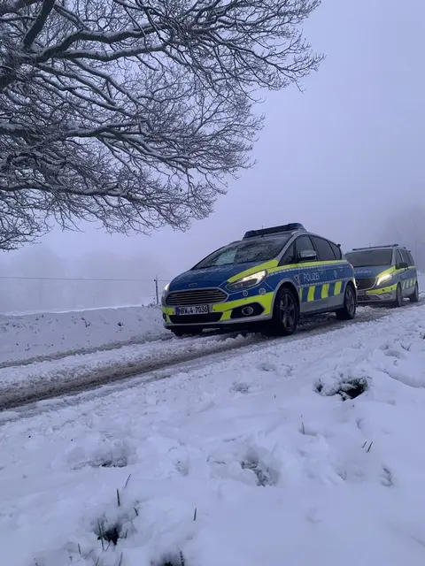Symbolbild: Schnee und Eis im Kreis Mettmann | Foto: Polizei Mettmann