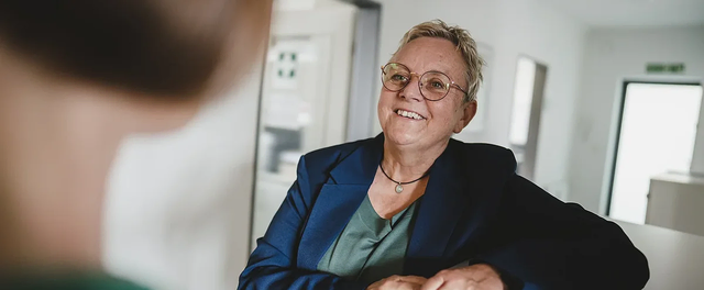 Auch unter dem neuen Namen bleibt das Führungsteam der Diakonie bestehen. Birgit Hirsch-Palepu leitet weiterhin als Geschäftsführerin die Geschicke der Mülheimer Diakonie.
Foto: Christoph Kniel