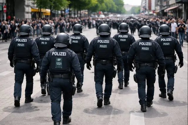 Die EBB/FDP-Fraktion begrüßt ausdrücklich die Einrichtung der neuen Präsenz- und Kontrolleinheit (PKE) durch das Polizeipräsidium Essen. | Foto: KI-erstellt