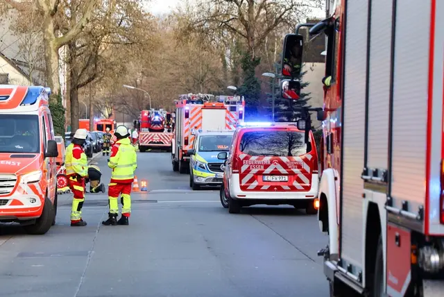 Blick auf die Einsatzstelle; | Foto: Feuerwehr Essen