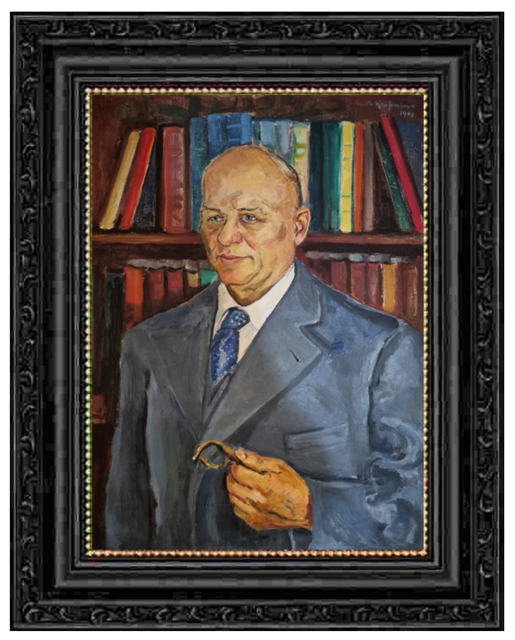 Heinrich Thöne (1890-1971) nach einem Portrait von Arthur Kaufmann aus dem Jahr 1958 | Foto: Mülheimer Kunstverein KKRR / Sammlung Becker