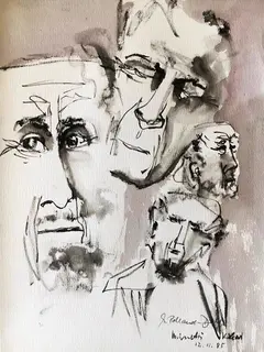 Minetti und Levi
Porträt mit Original-Autogrammen | Foto: E.O.D., 1985 Kunstverein KKRR
