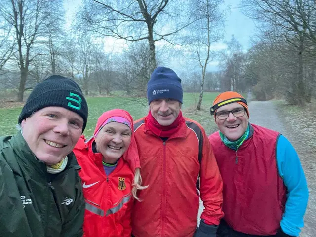 Andreas (2 von rechts) wollte auch unbedingt dabei sein.