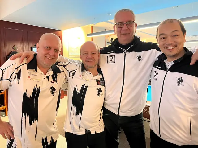 v.l.n.r: Peter Szakacs, Peter Bardel, Markus Steffen, Johannes The