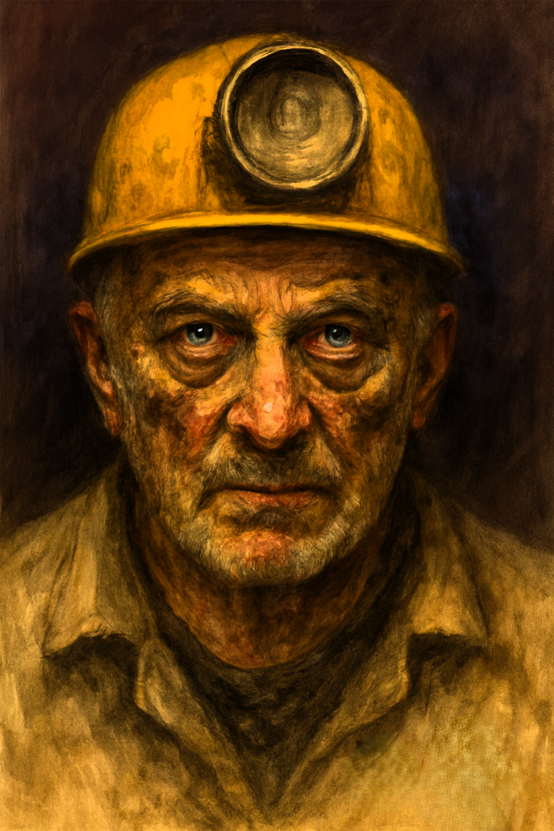 "Glückauf" Portrait von Anna Magganiks, Öl auf Leinwand, 120 x 80 cm (Sammlung RCI) | Foto: Mülheimer Kunstverein KKRR