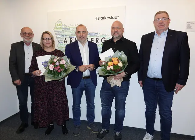 Foto v. l.: Gerd Stodollick, Laura Kossmann, Ralf Paul Bittner, Elmar Strackbein, Richard Eickel 