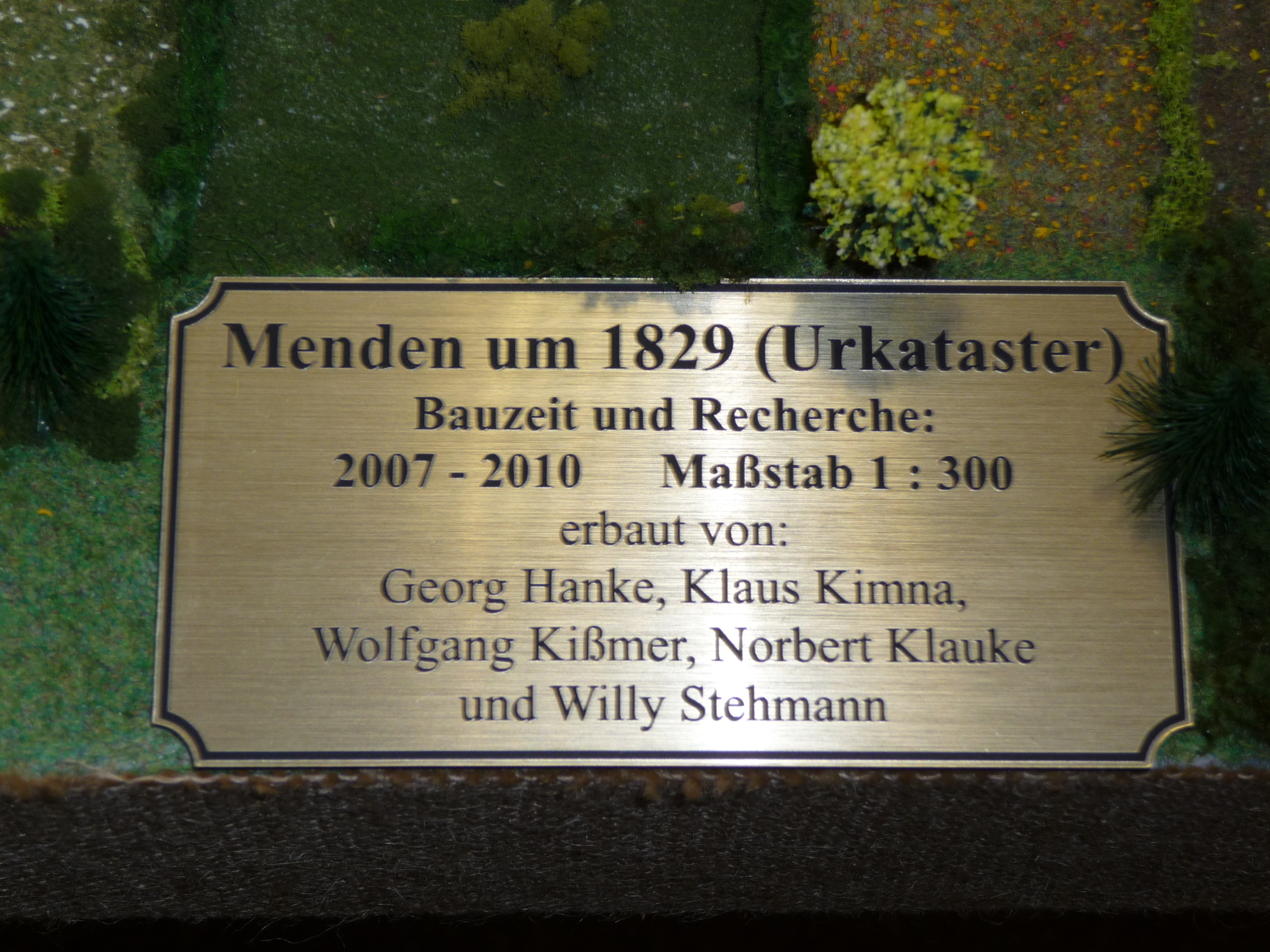 "Mendener Modell" Bauzeit 2007-2010 Maßstab 1:300