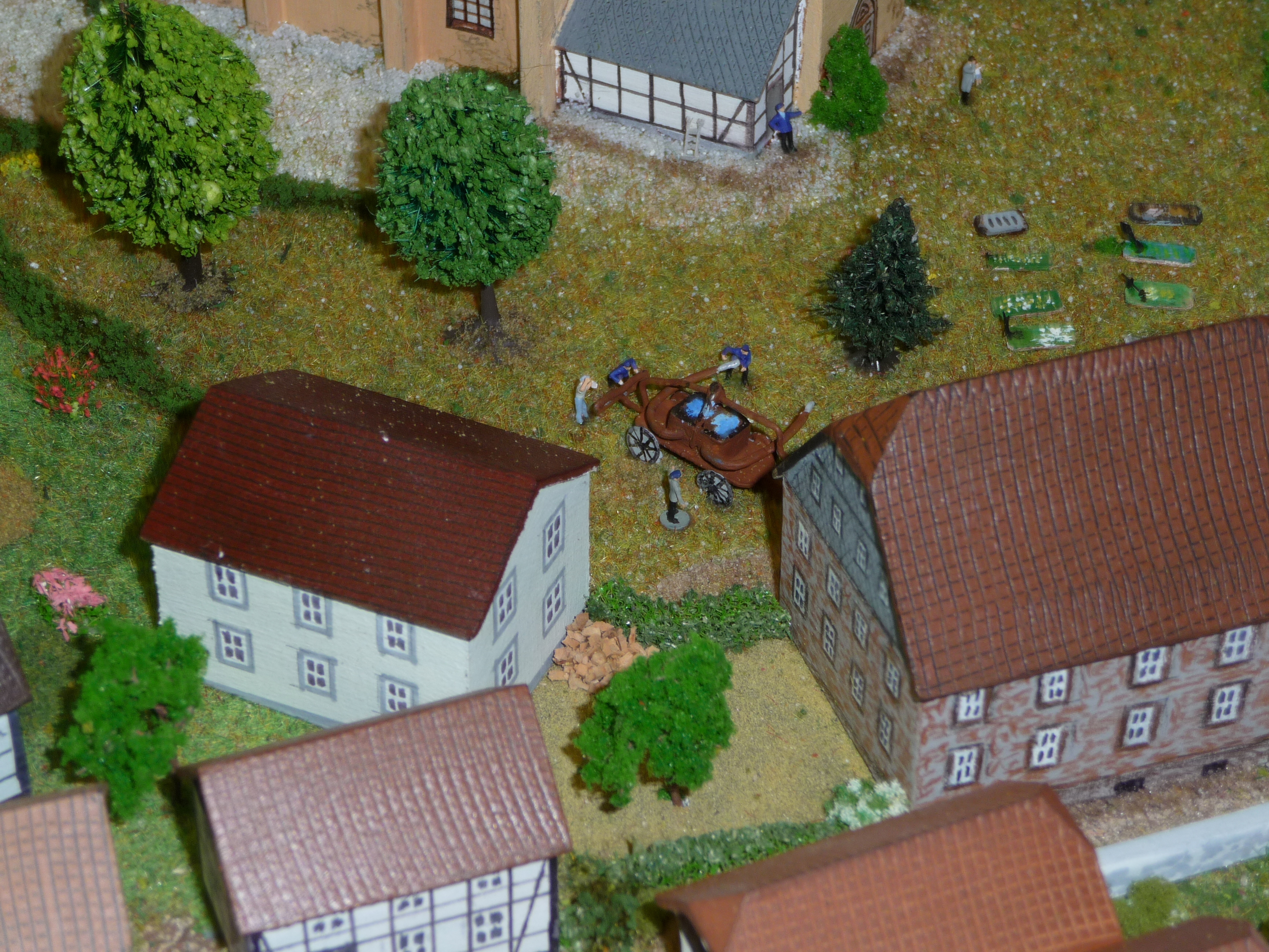 Mendener Stadtmodell "Feuerwehr mit Pumpe"