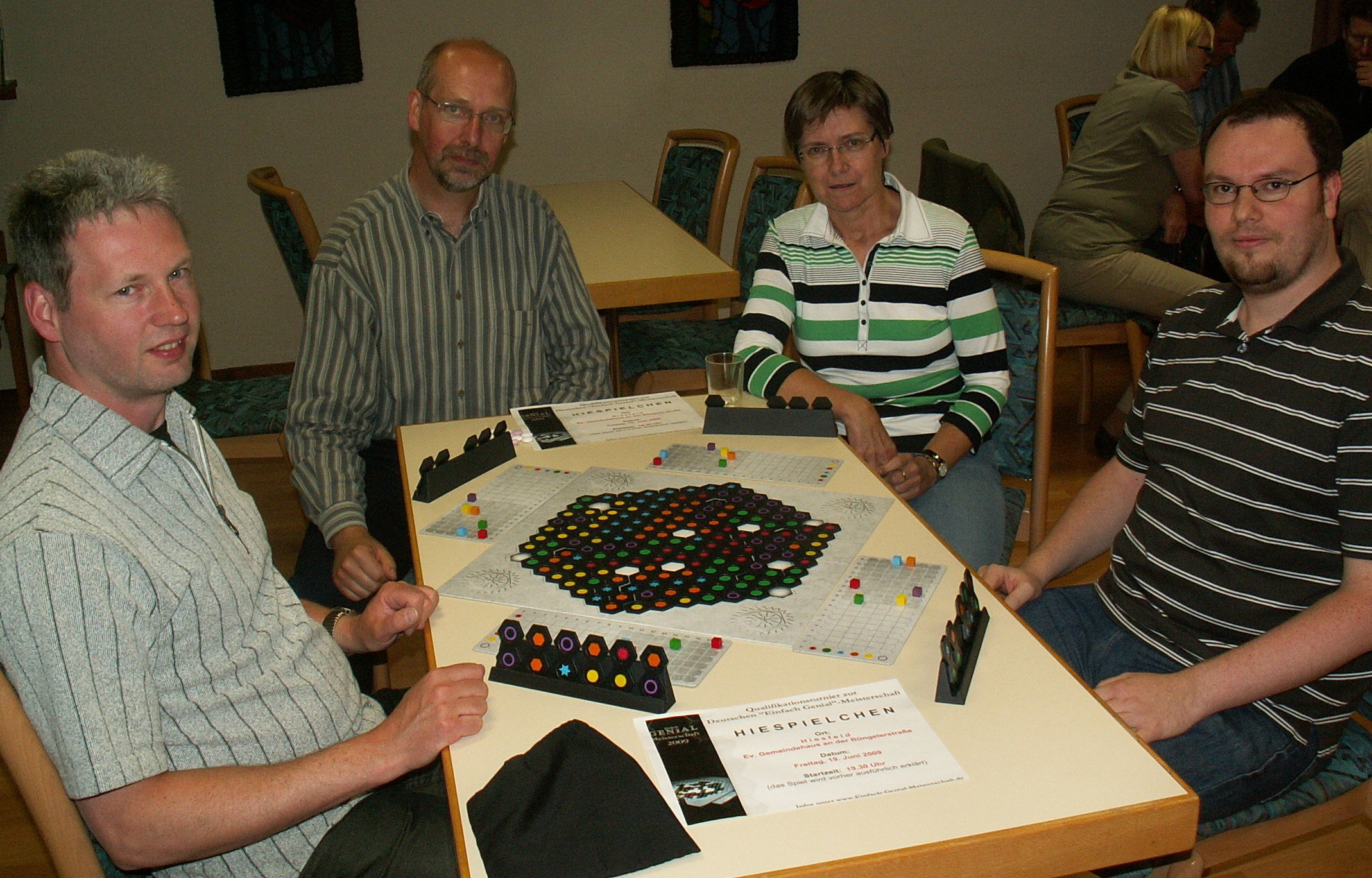 Finalrunde 2009 mit Raimund, Rüdiger, der Siegerin Kristiane und Andé.