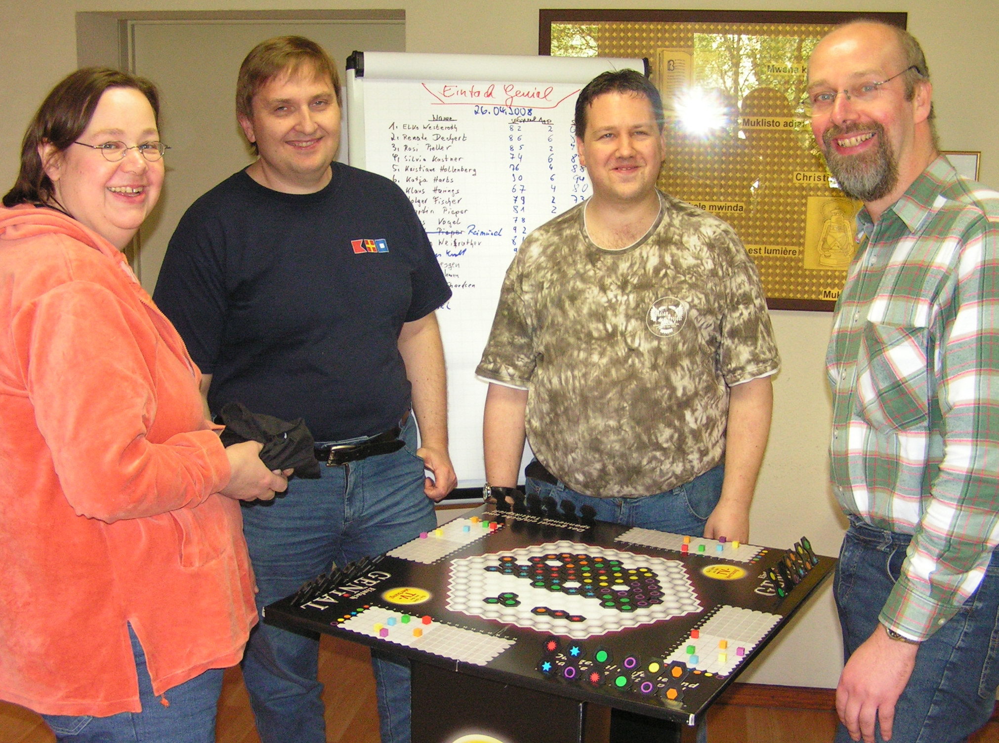 Finalrunde 2008 mit Katja, Hartmut, Thomas und dem Sieger Rüdiger.