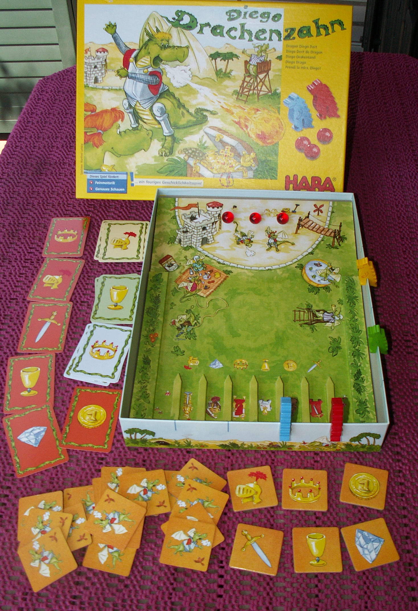 Das Spielmaterial des Preisträgers.