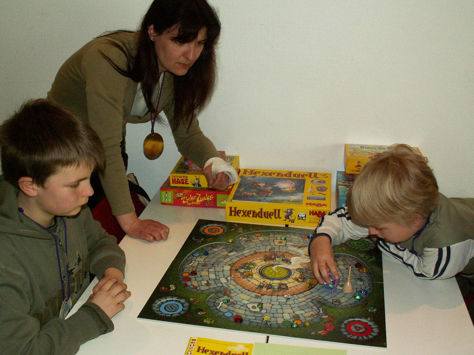 Mit dem Hexenbesen auf Jagd bei der Veranstaltung "Essen spielt" -