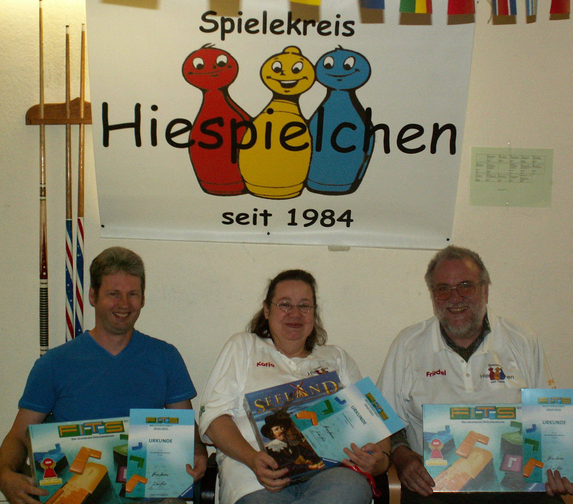 Raimund, Katja und Friedel bei der Siegerehrung