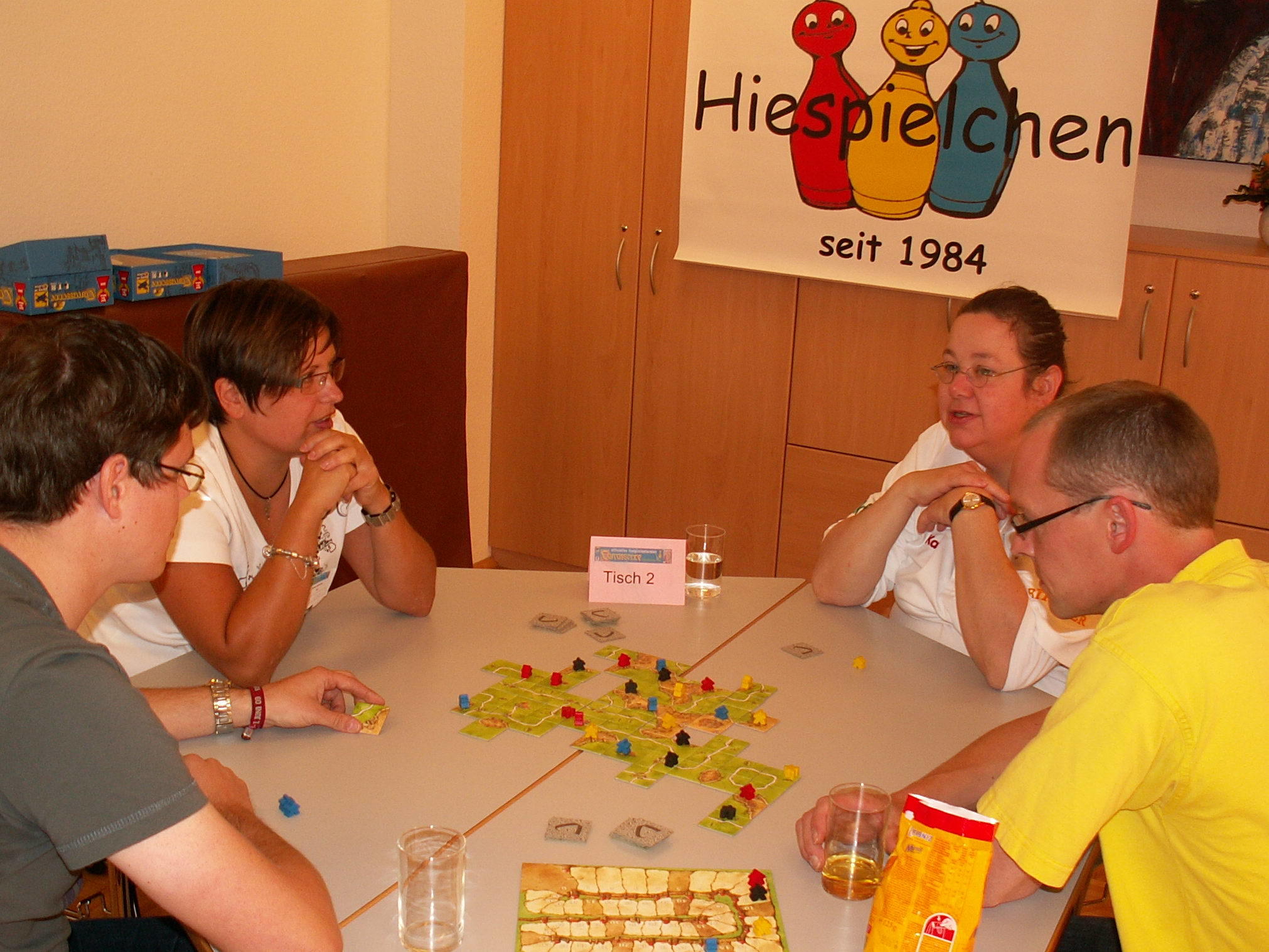 Hiespielchen Katja mit Robert, Nicole und Henning.
