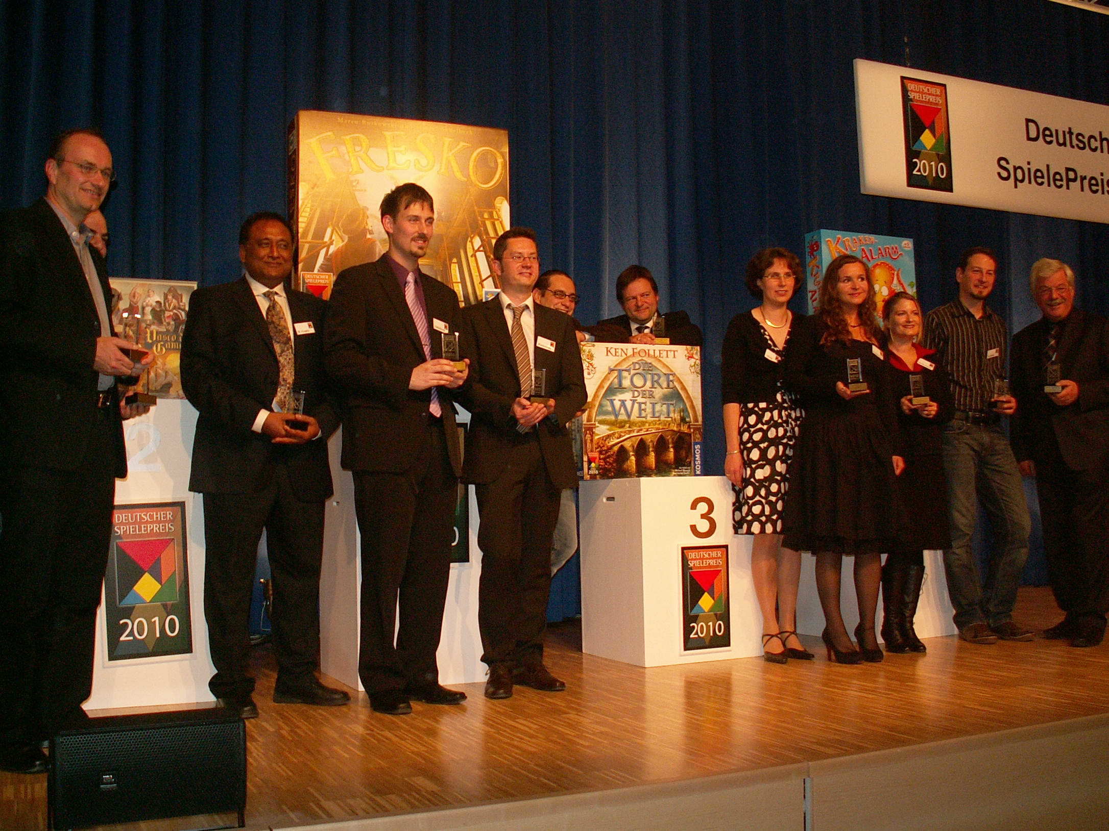 Gruppenfoto der Preisträger des Jahres 2010