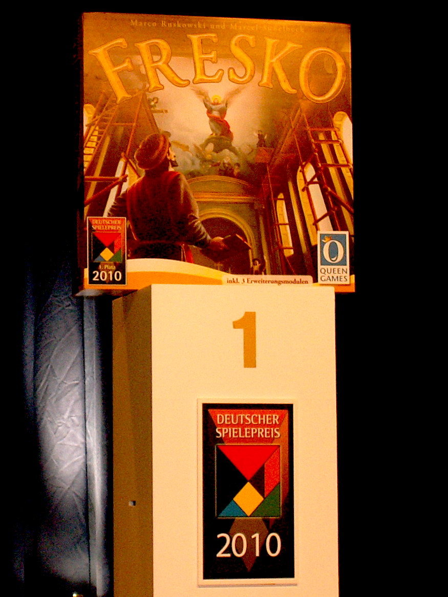 Platz 1 für Fresko beim Deutschen Spielepreis 2010