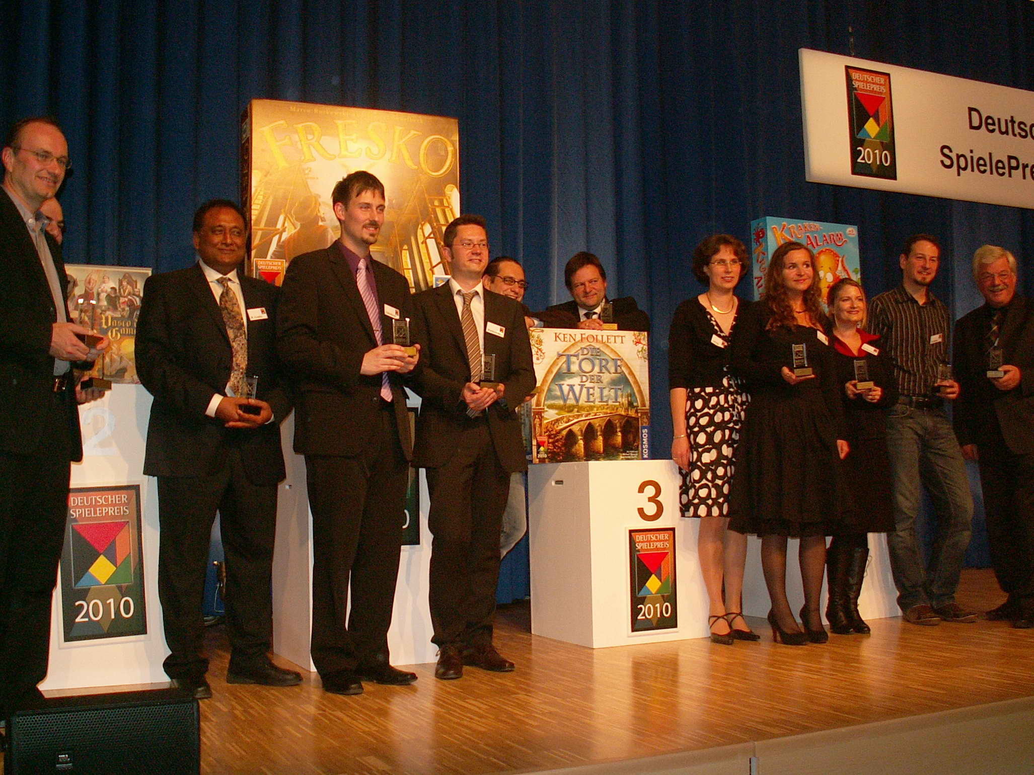 Die Hauptpreisträger des Deutschen Spiele Preis 2010