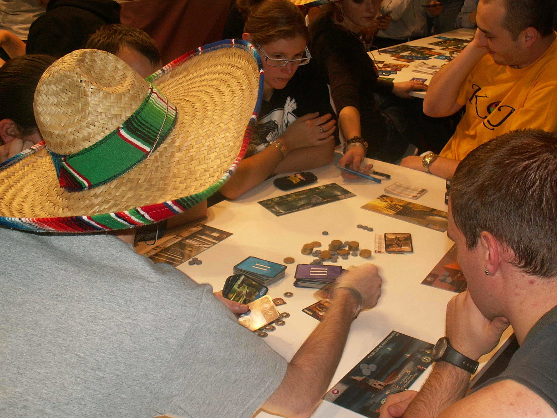 Eine Partie "7 Wonders".