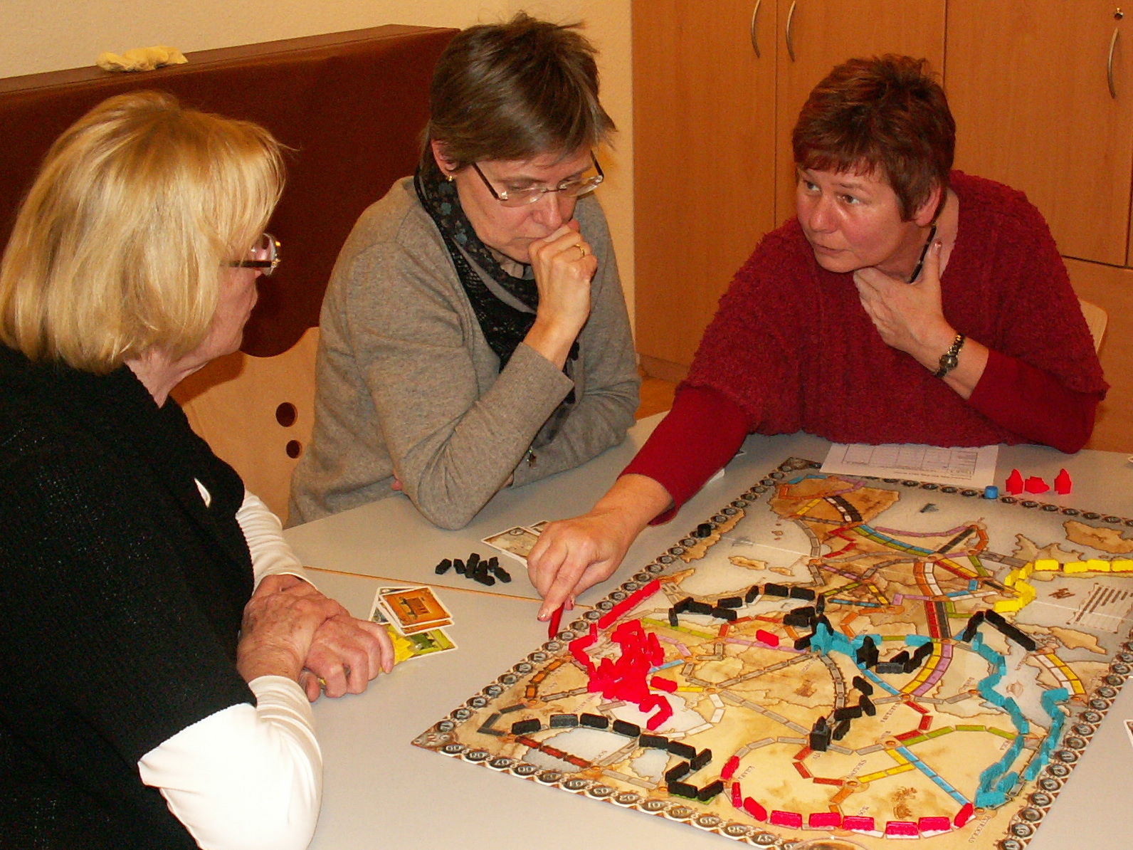 Da war die entscheidende Phase - Moni im Gespräch mit Rosi und Kristiane.