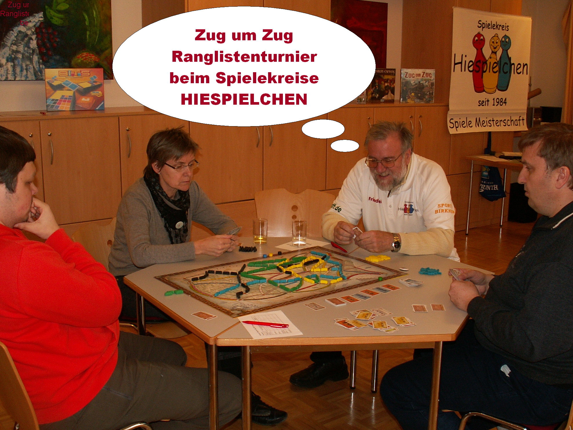 Erste Spielrunde beim Ranglistenturnier "Zug um Zug"