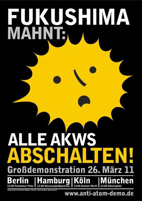 Grosskundgebungen gegen die Atompolitik