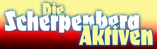 Logo "Die Scherpenberg Aktiven" in den Wappenfarben der Stadt Moers