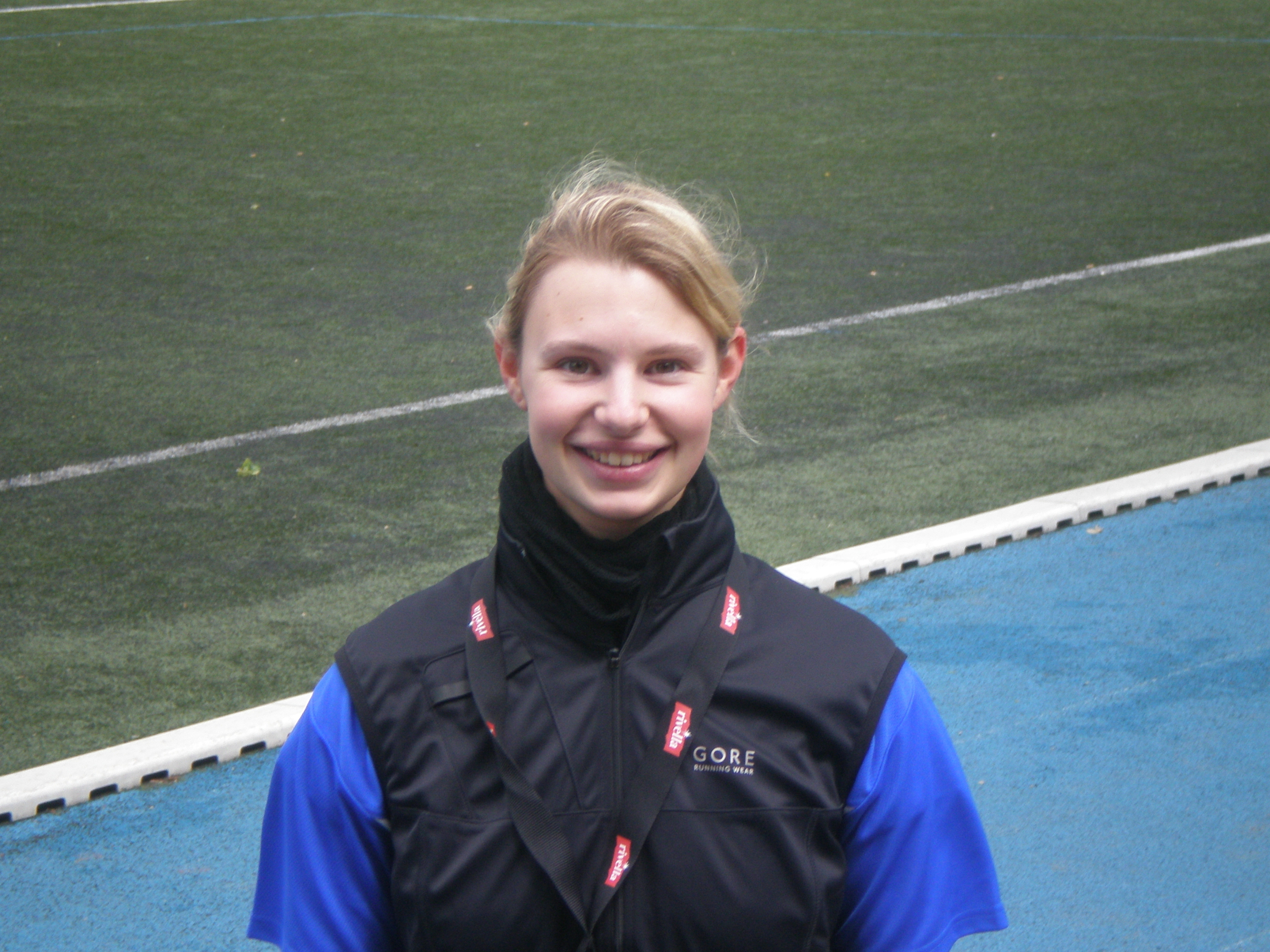 Ann Kathrin Neumann vor dem Start.