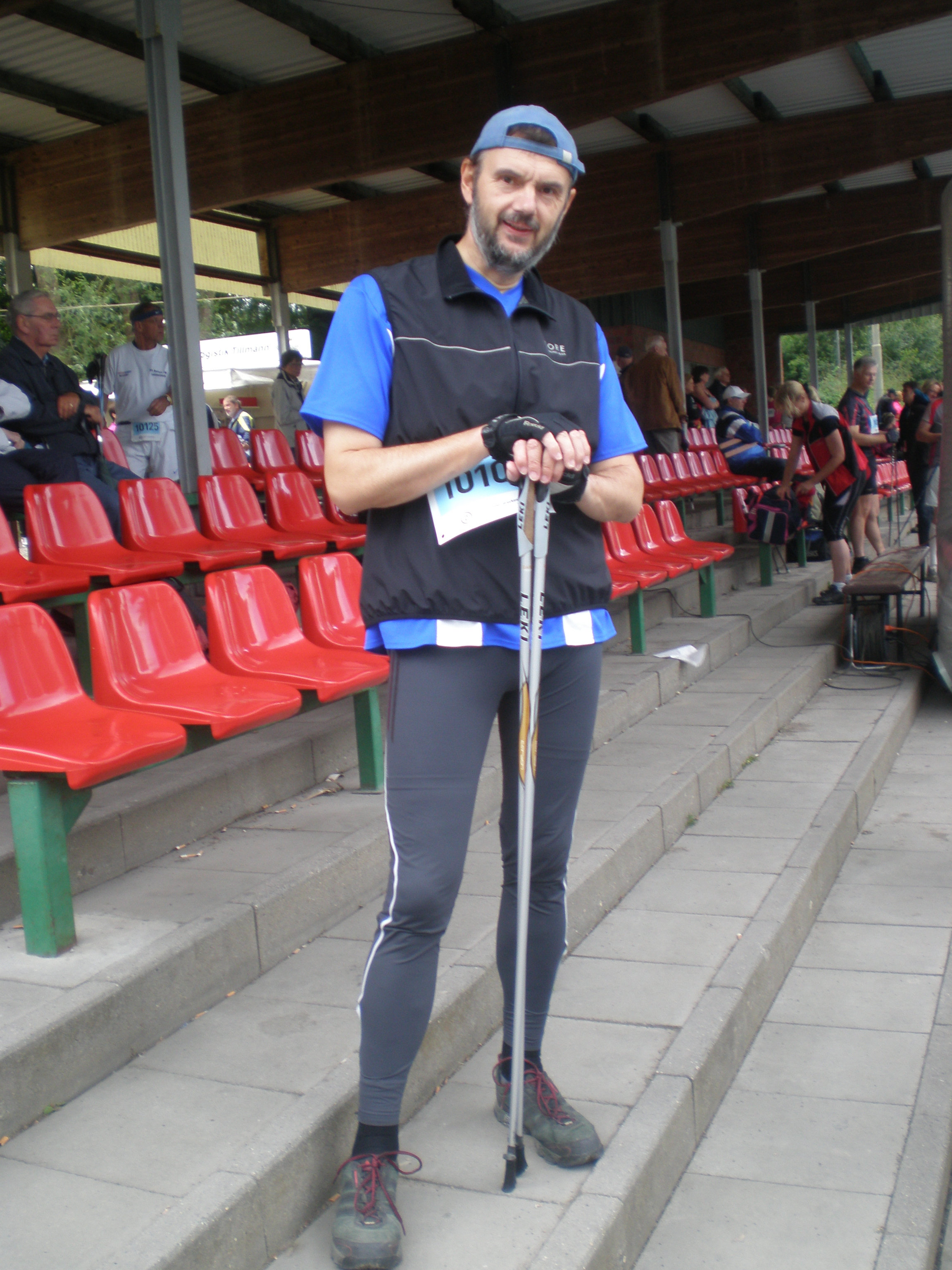 Wolfgan Neumann vor dem Start.