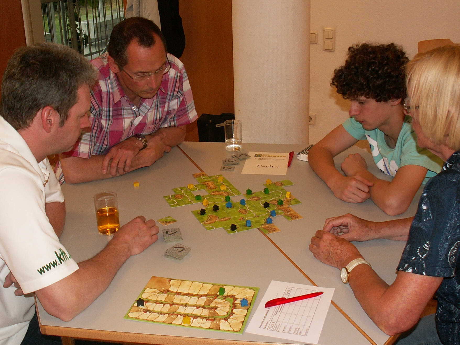 Vorrunde mit Raimund, Klaus, Jan und Rosi.