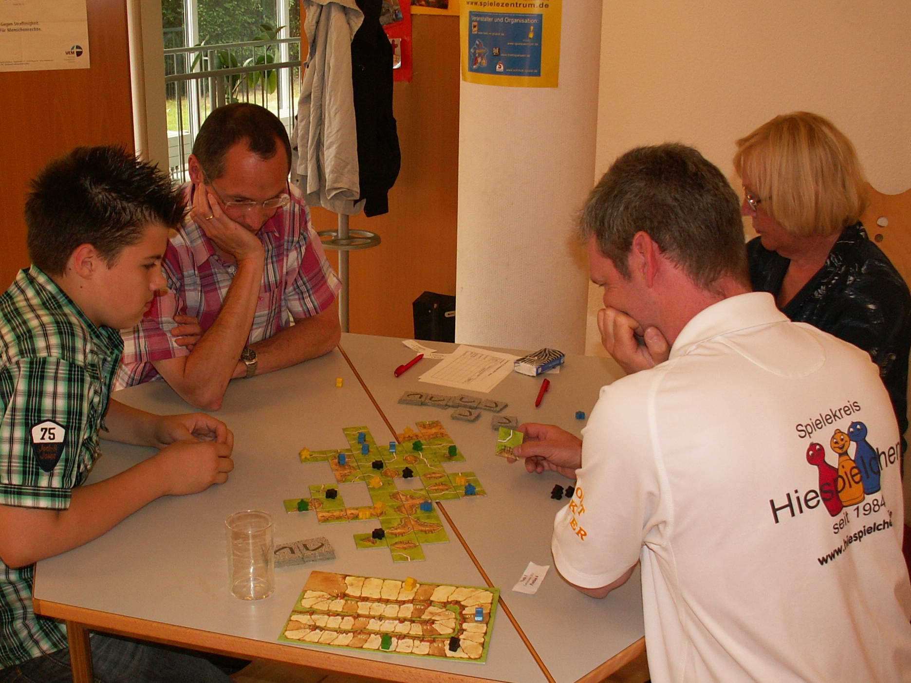 Vorrunde mit Jan, Klaus, Rosi und Raimund.