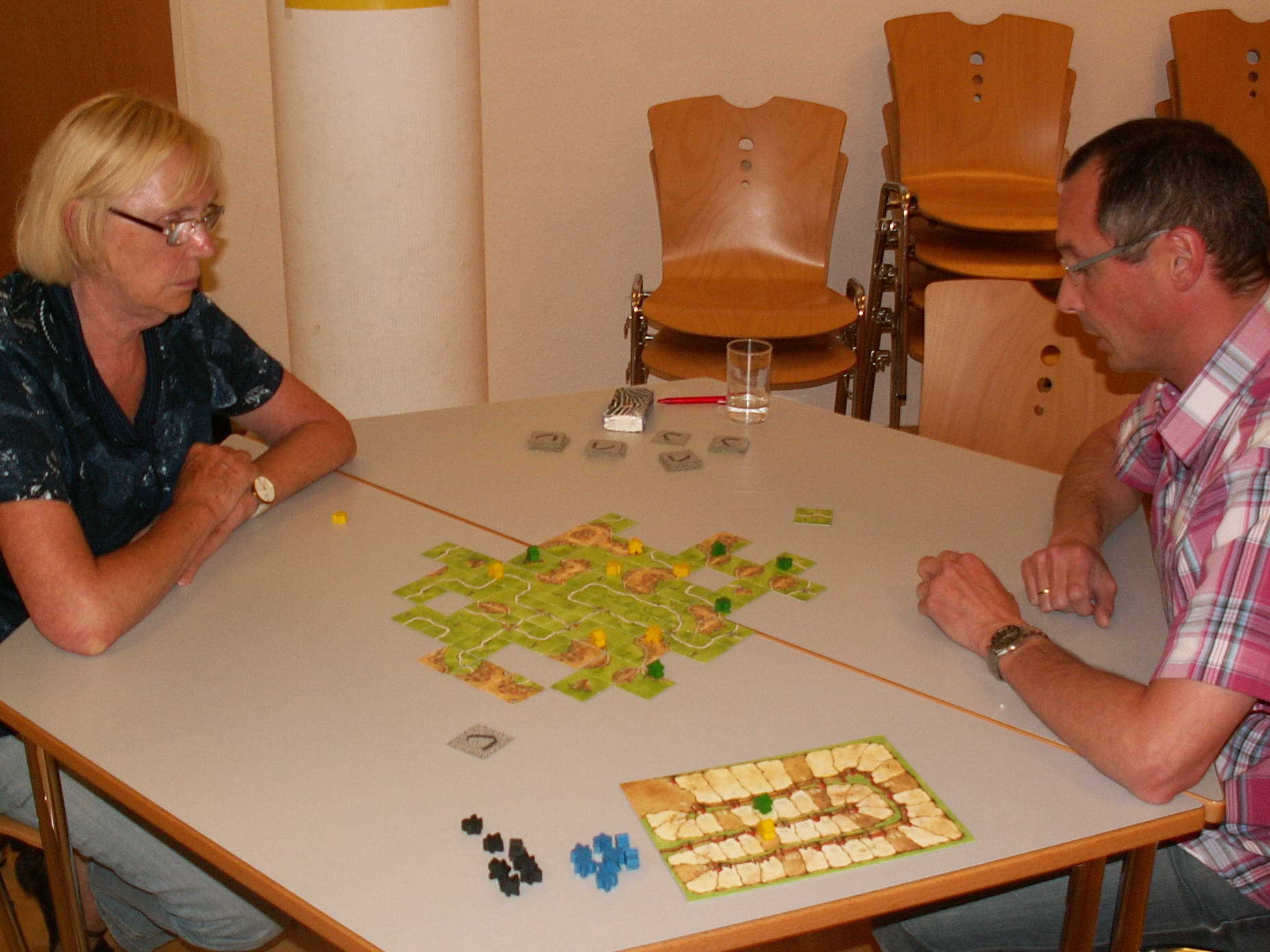 Im Halbfinale setzte sich Klaus knapp gegen Rosi durch.