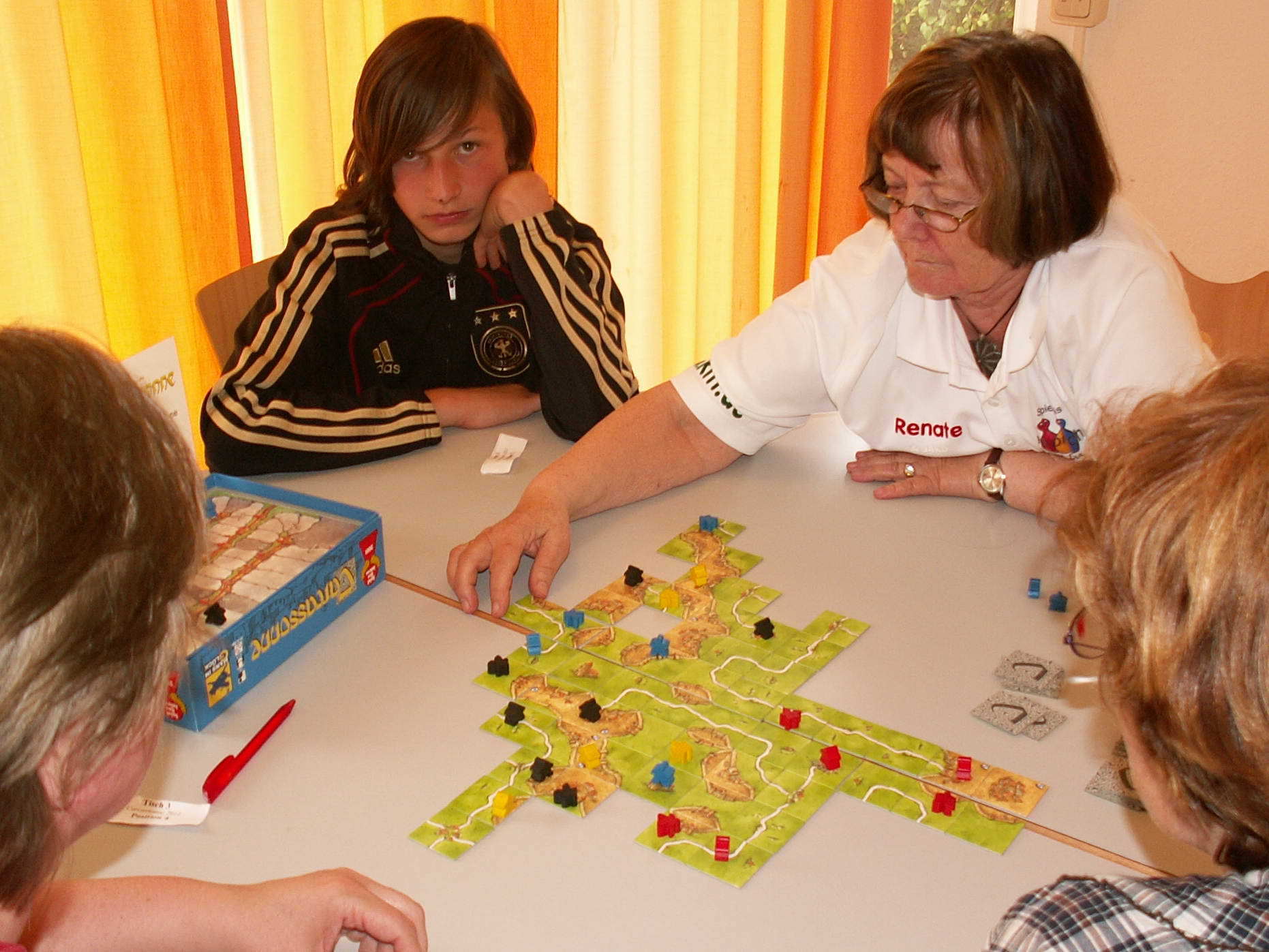 Vorrunde mit Silvia, Linus, Renate und Elke.