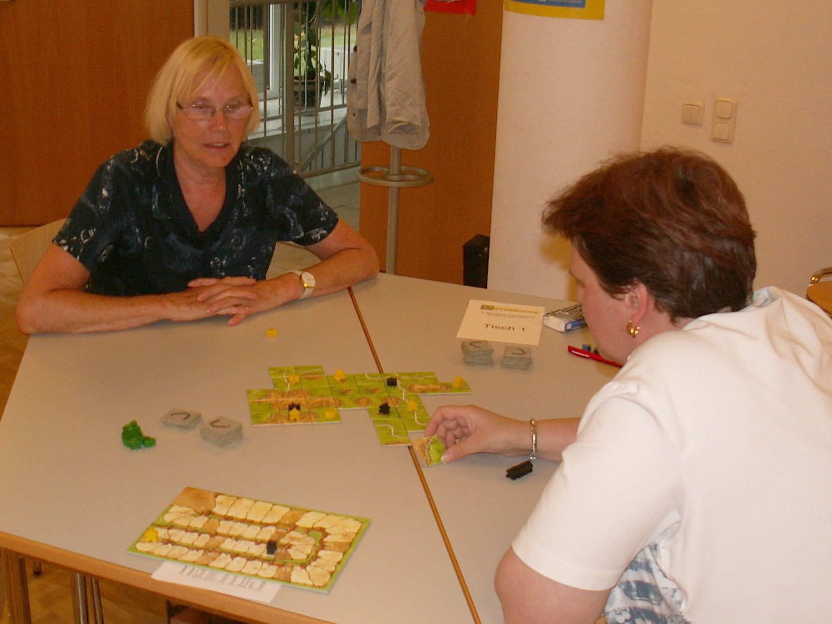 Rosi spielt im Viertelfinale gegen Marion, Beste der Vorrunden.